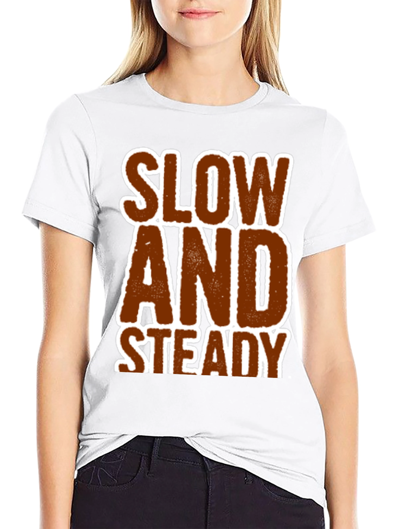 Slow and Steady Graphic Tee - Black