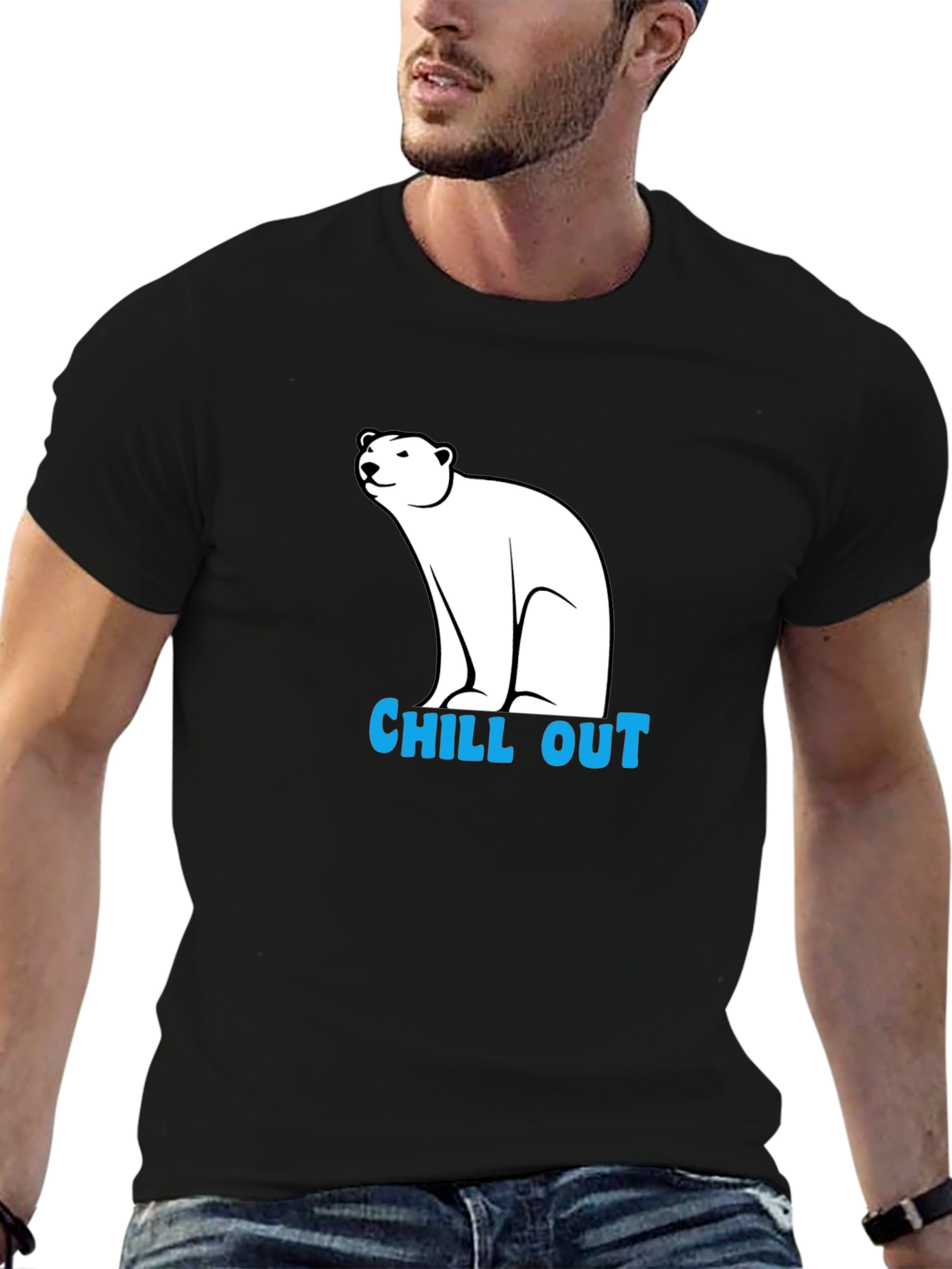 Chill Out Polar Bear Graphic Tee