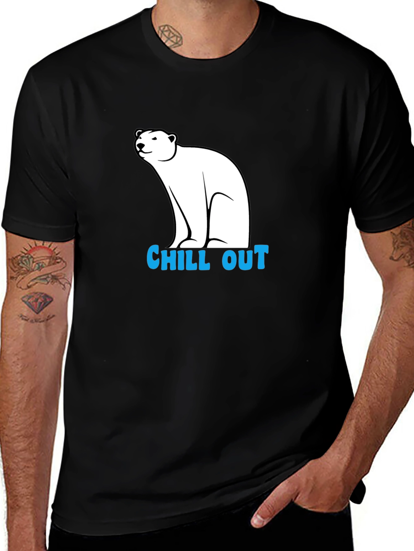 Chill Out Polar Bear Graphic Tee