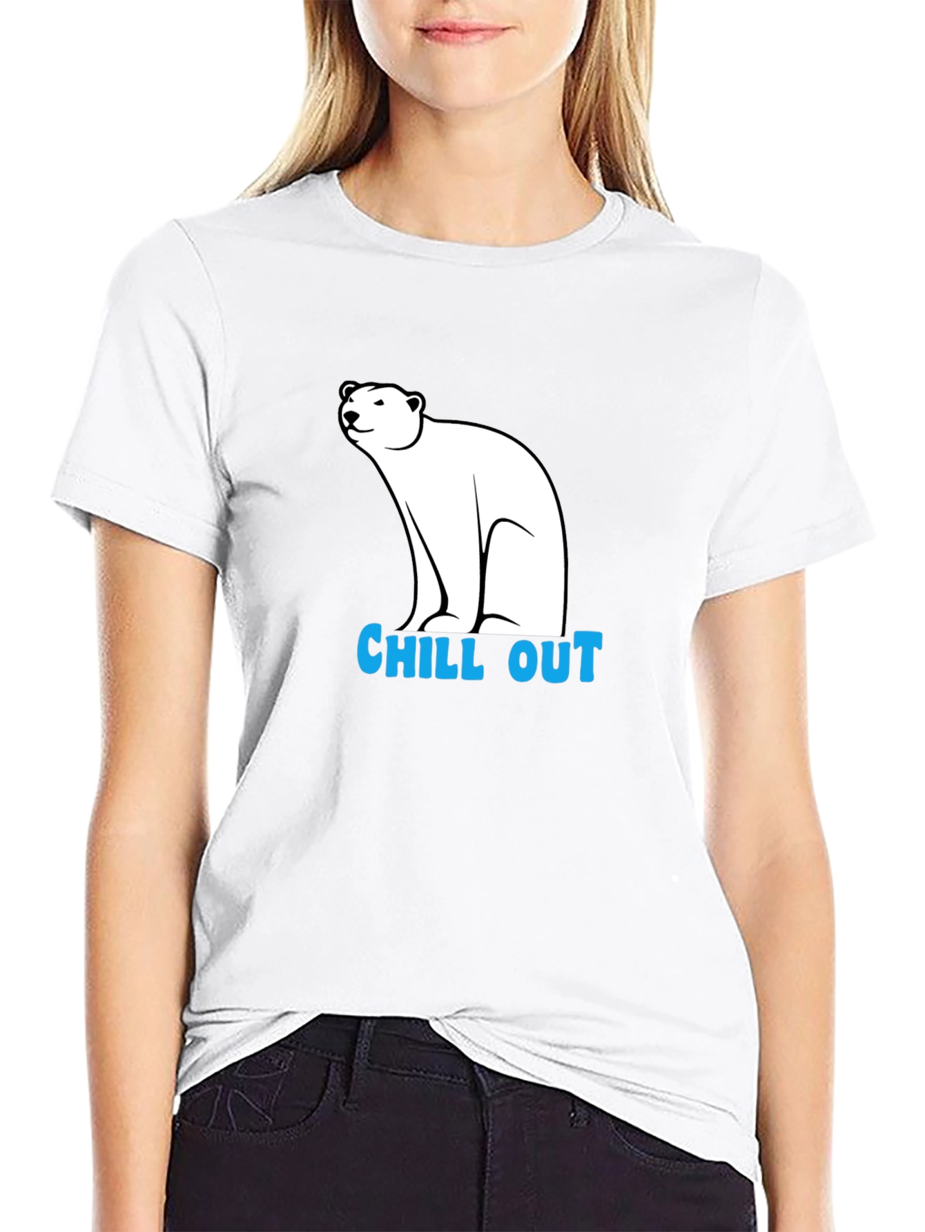 Chill Out Polar Bear Graphic Tee