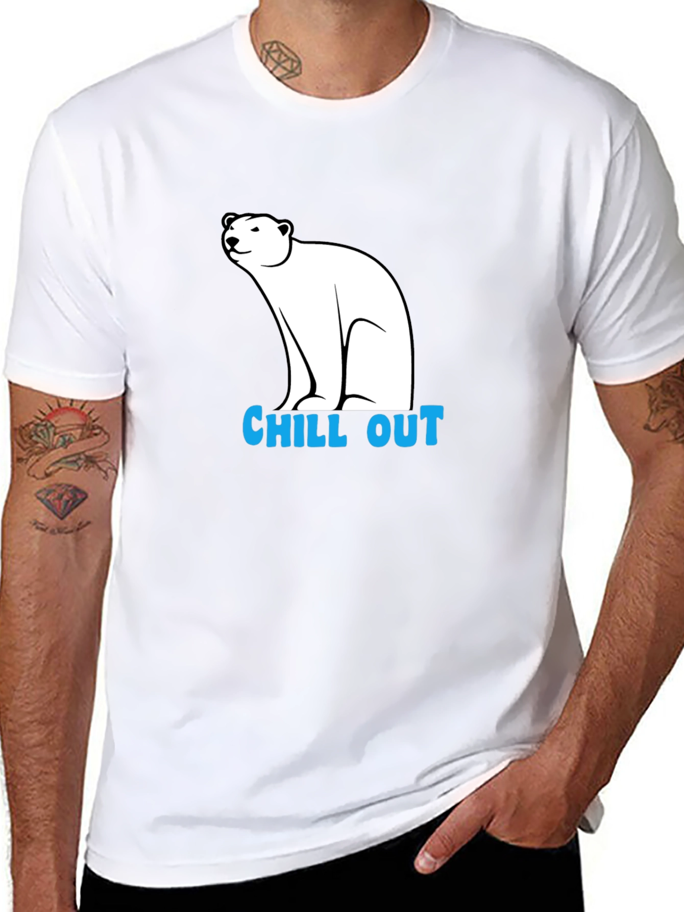Chill Out Polar Bear Graphic Tee