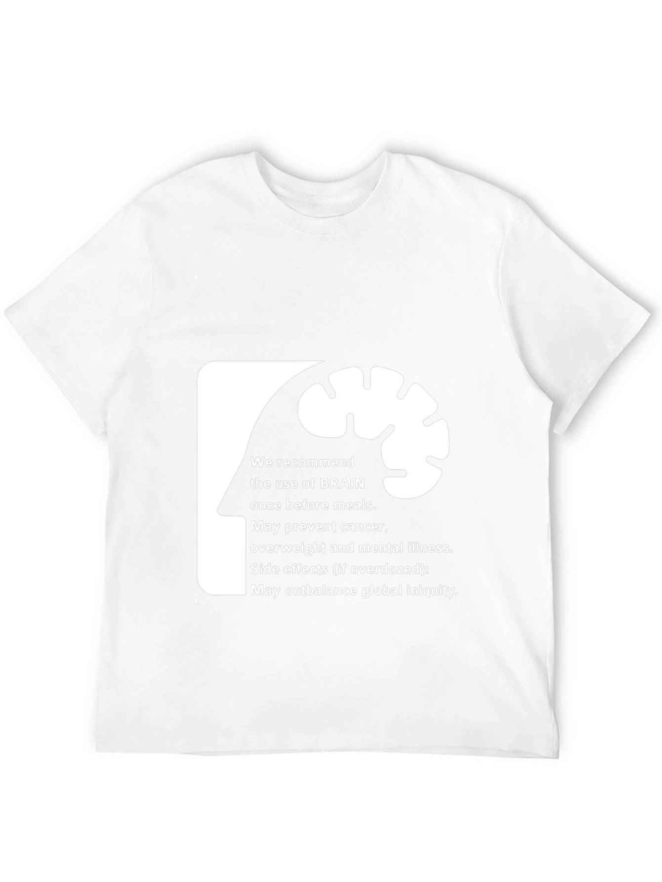 Brain Use Recommendation Graphic Tee - Black