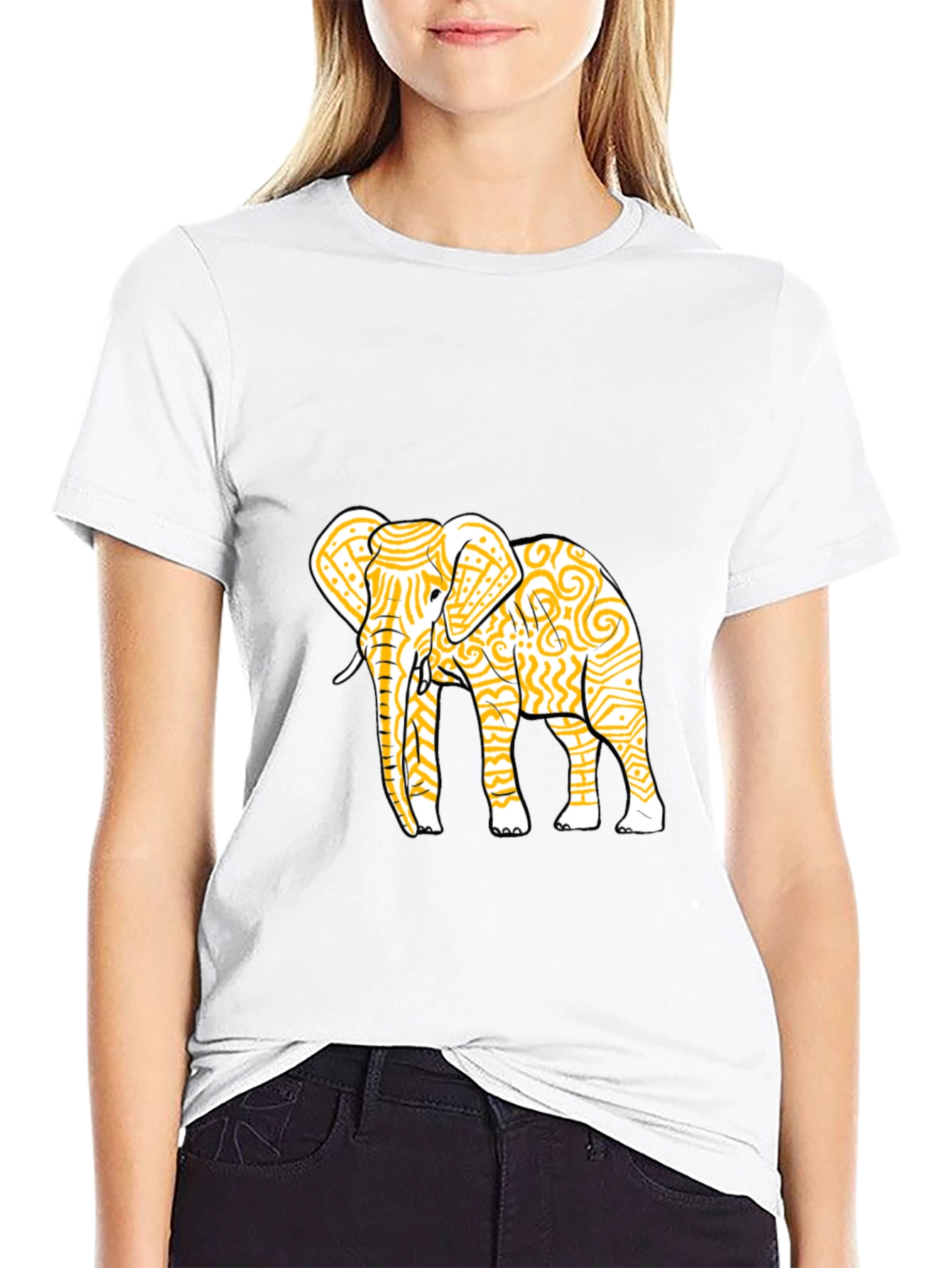 Elephant Graphic Tee - Stylish Mens Crew Neck T-Shirt