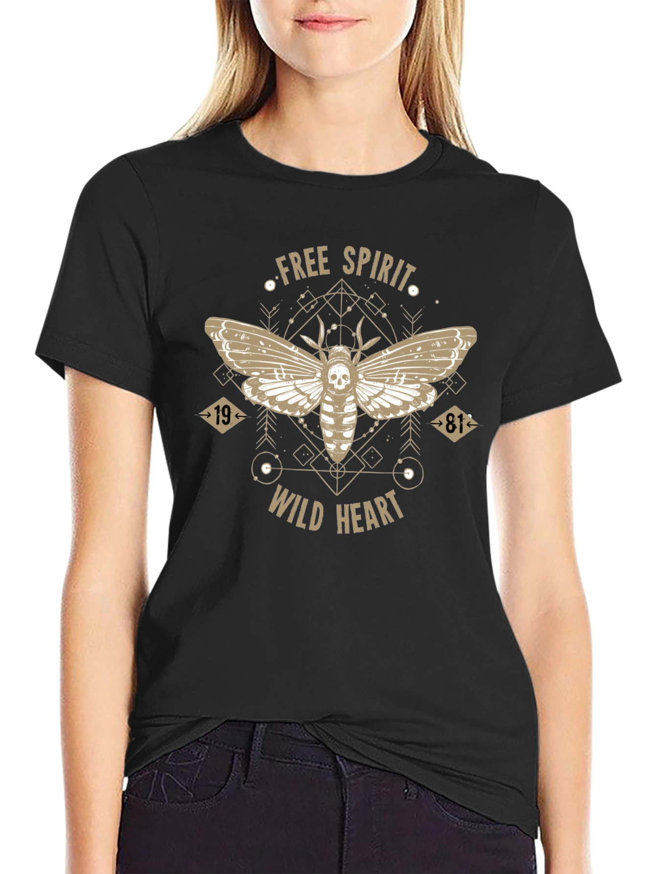 Free Spirit Moth Graphic Tee