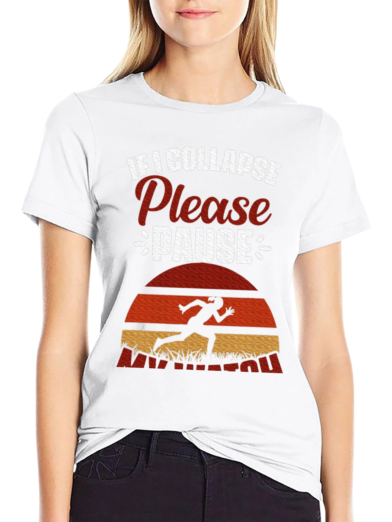 If I Collapse Please Pause Running T-Shirt