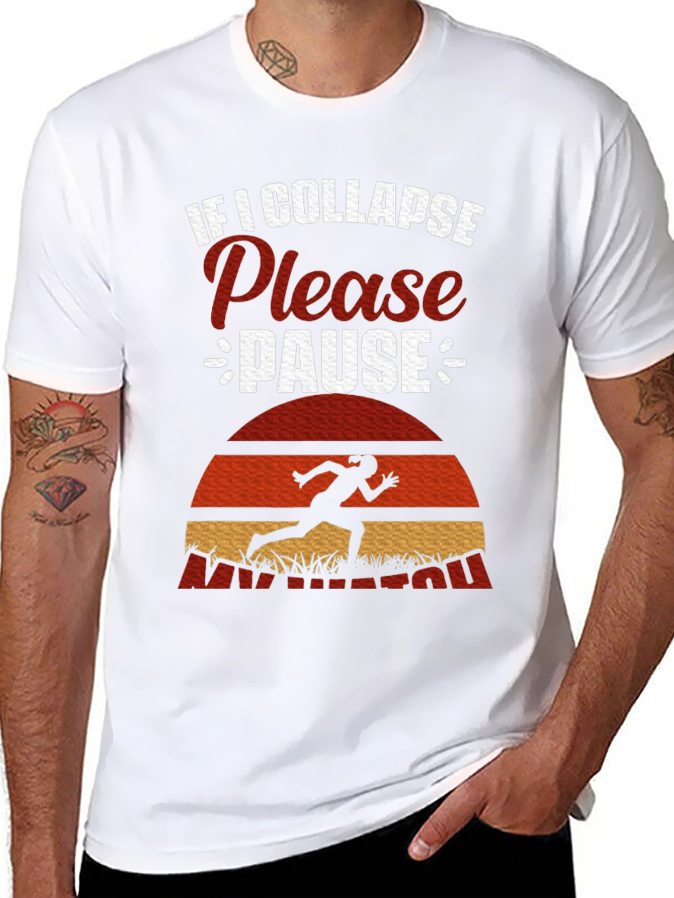 If I Collapse Please Pause Running T-Shirt