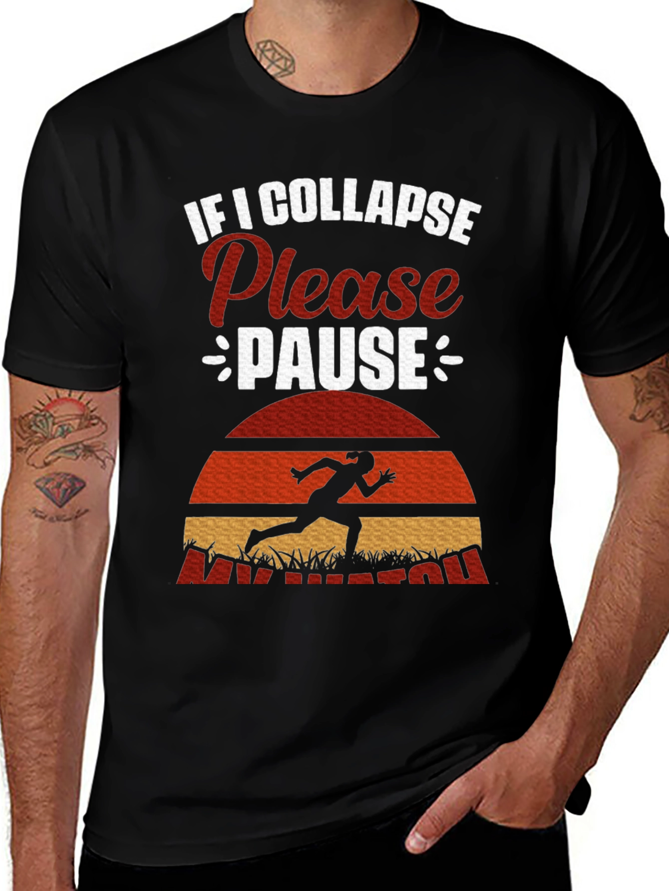If I Collapse Please Pause Running T-Shirt