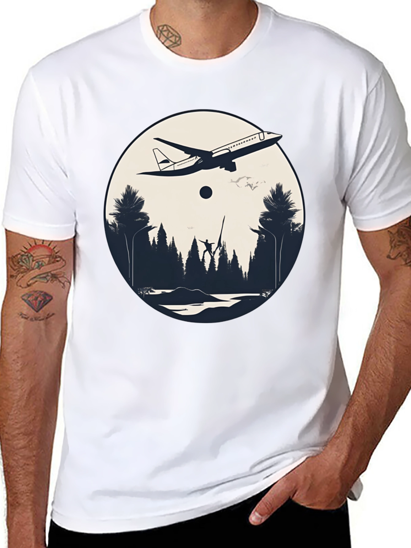 Aviation Forest Graphic Tee