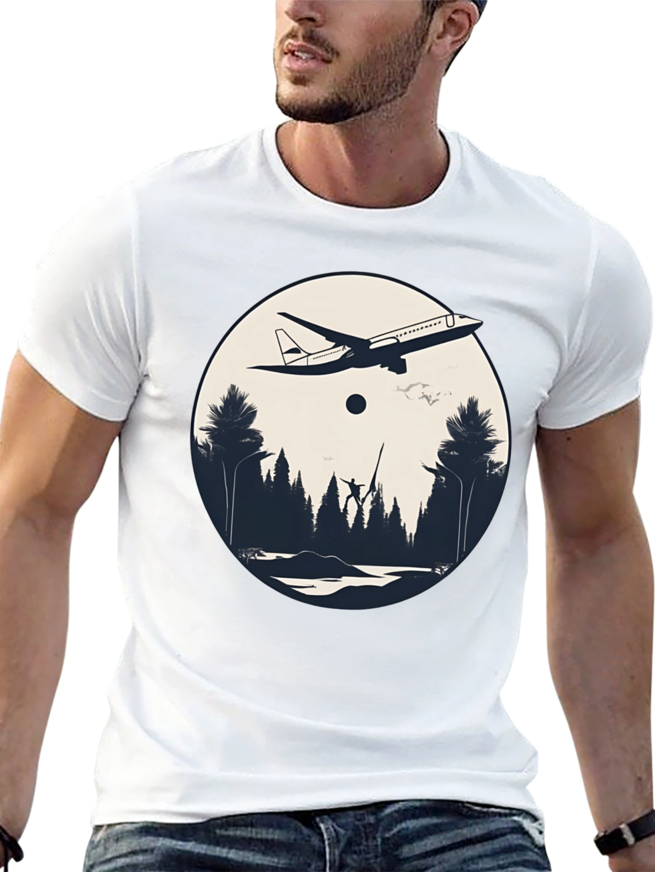 Aviation Forest Graphic Tee