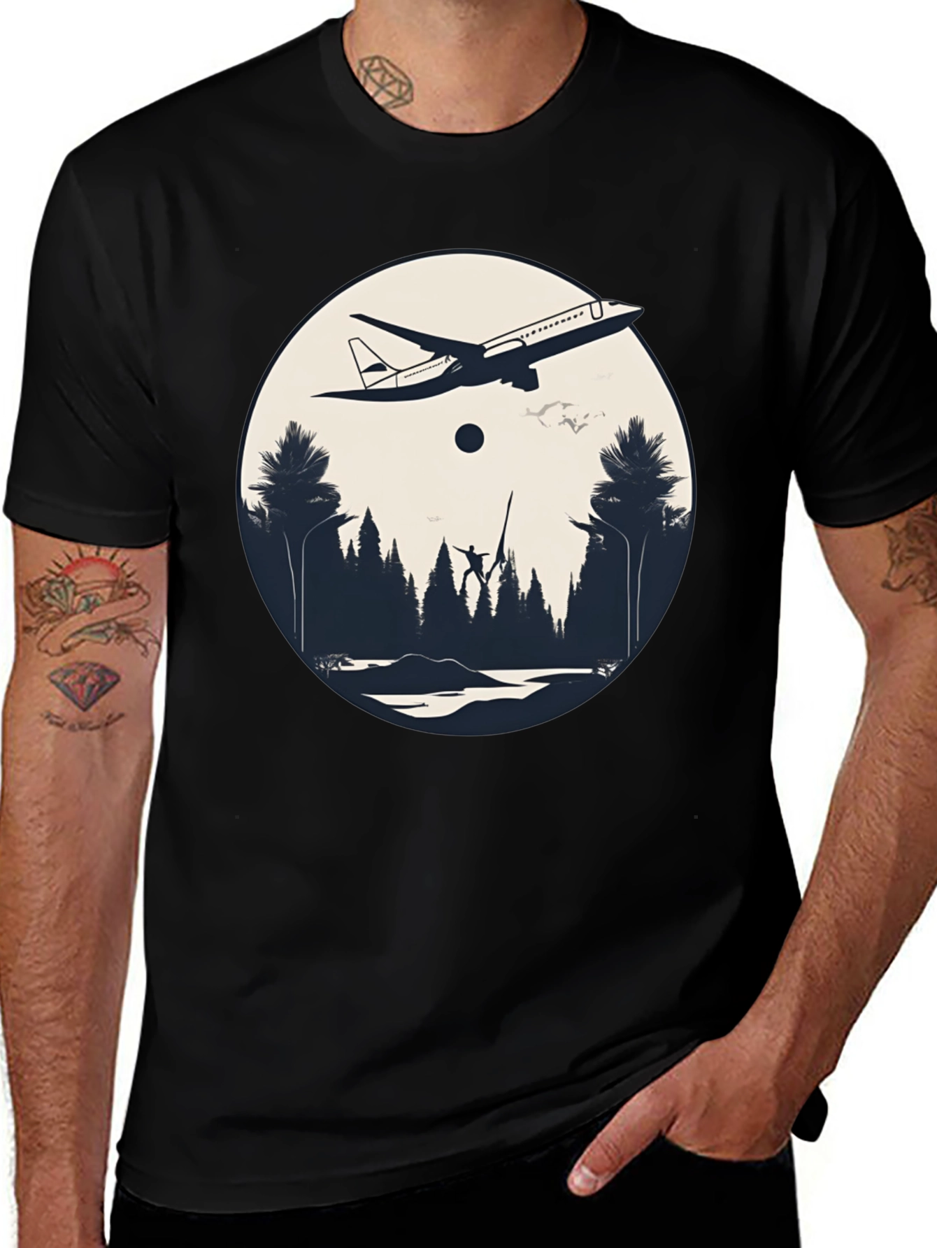 Aviation Forest Graphic Tee