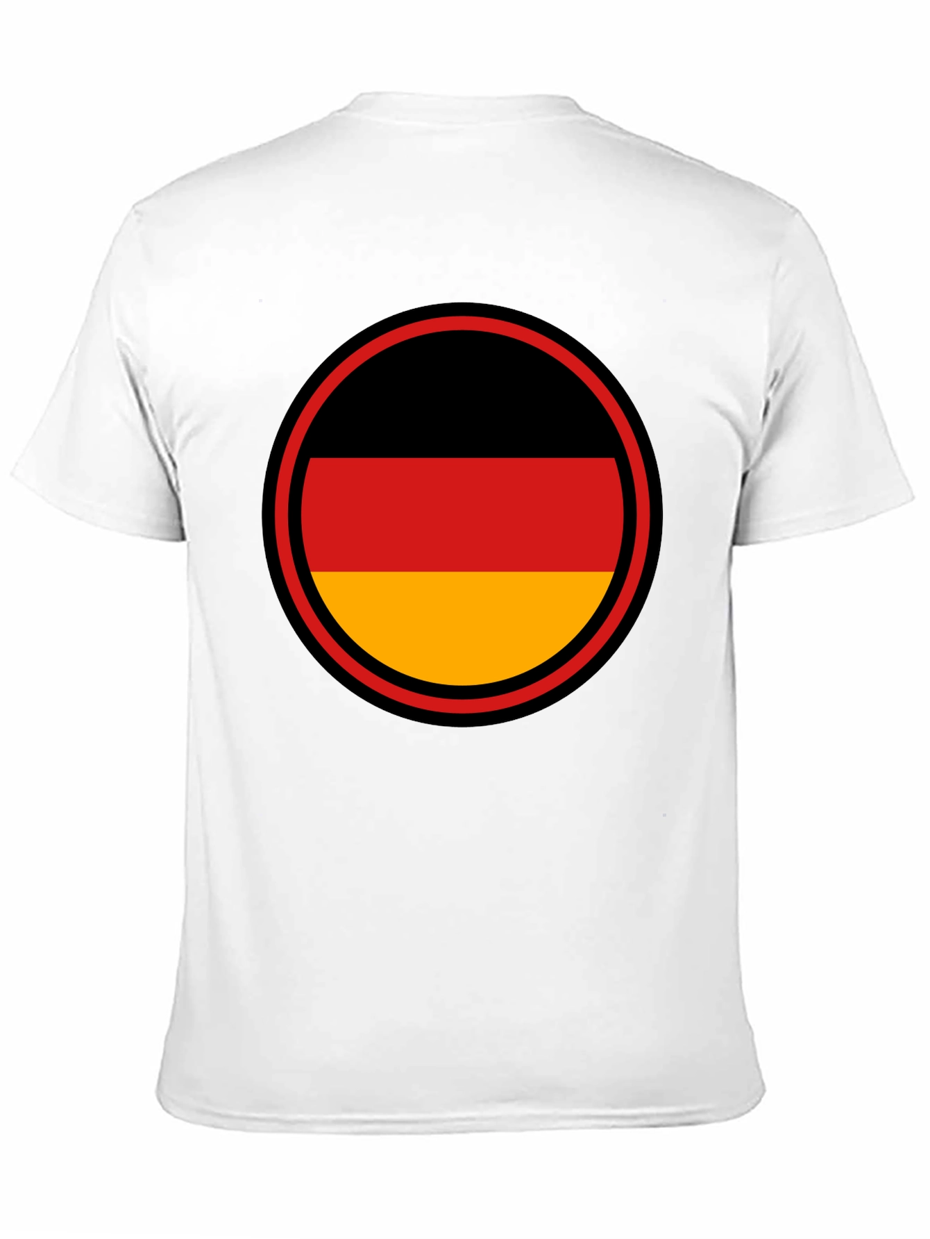 Germany Flag Circle T-Shirt - Black