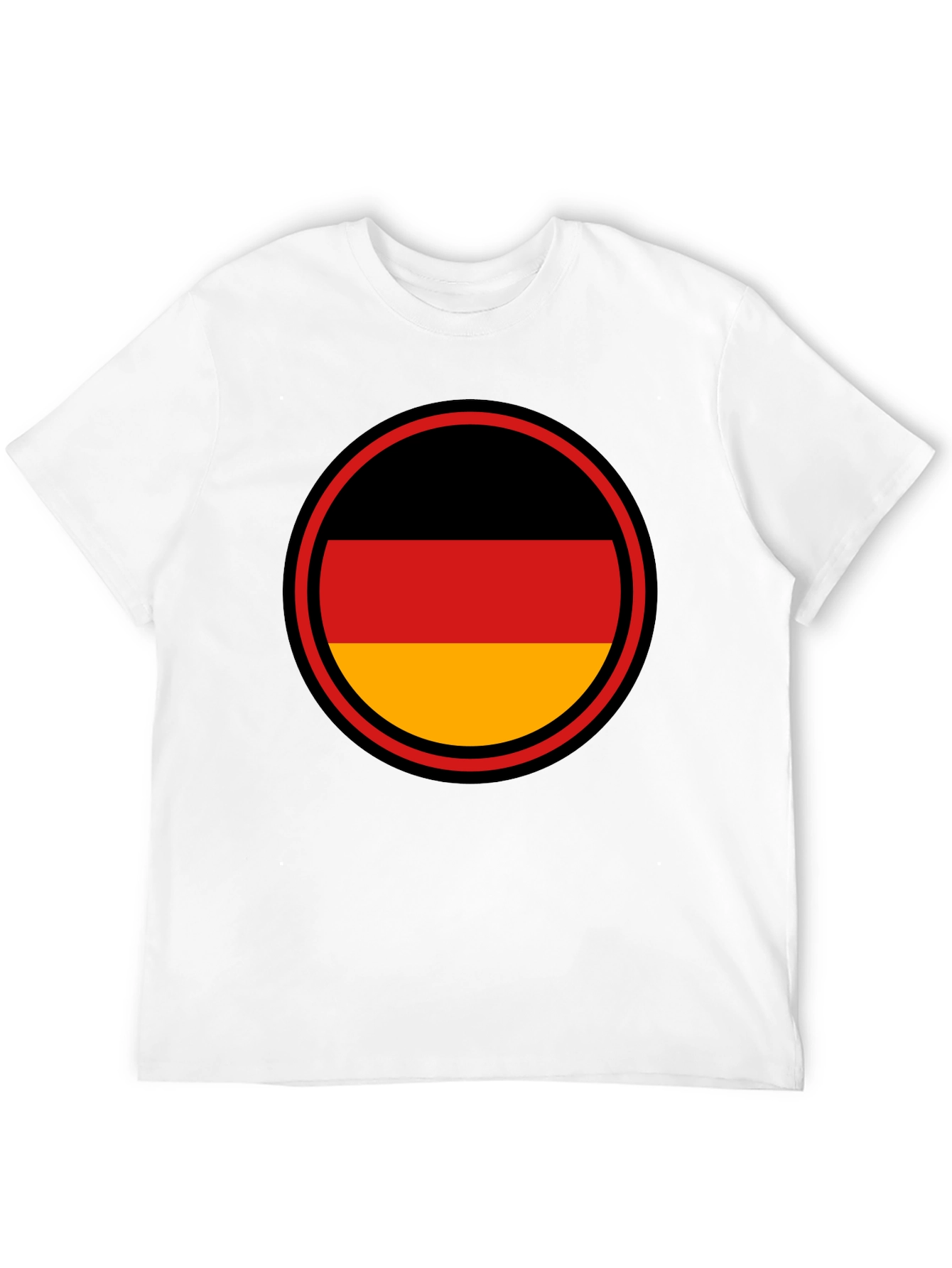 Germany Flag Circle T-Shirt - Black