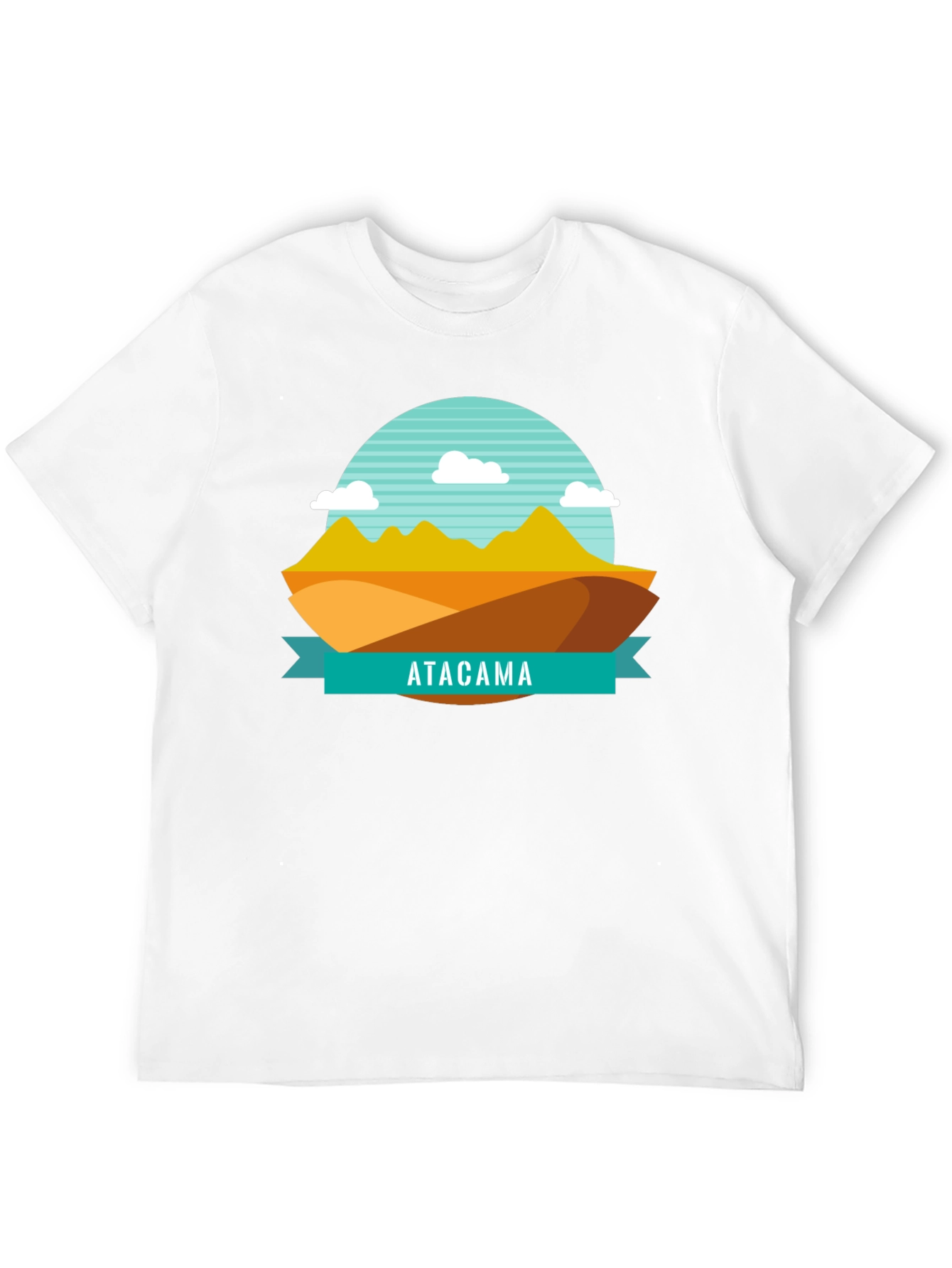 Atacama Desert Graphic Tee - Black Cotton T-Shirt