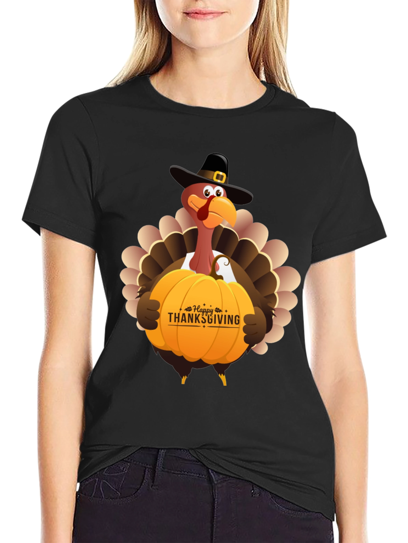 Thanksgiving Turkey Pumpkin T-Shirt