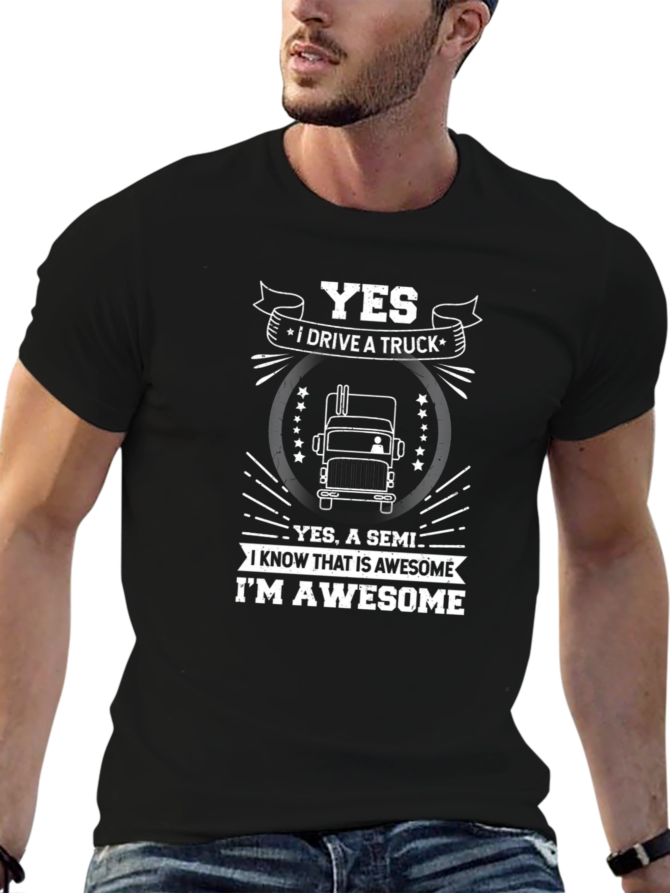 Truck Driver Awesome Graphic T-Shirt