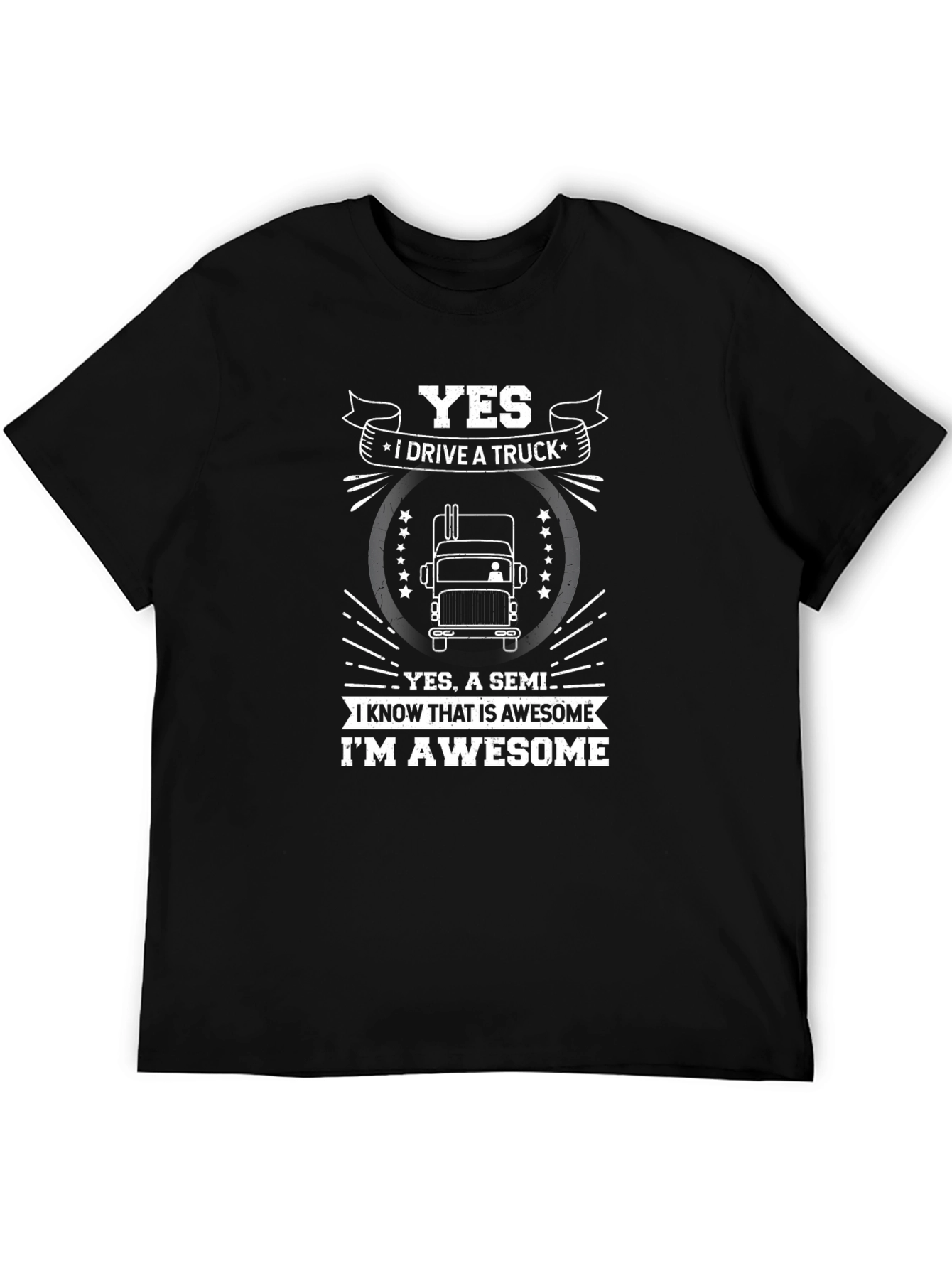 Truck Driver Awesome Graphic T-Shirt