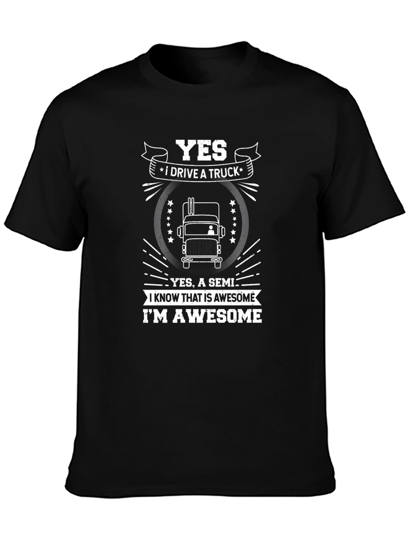 Truck Driver Awesome Graphic T-Shirt