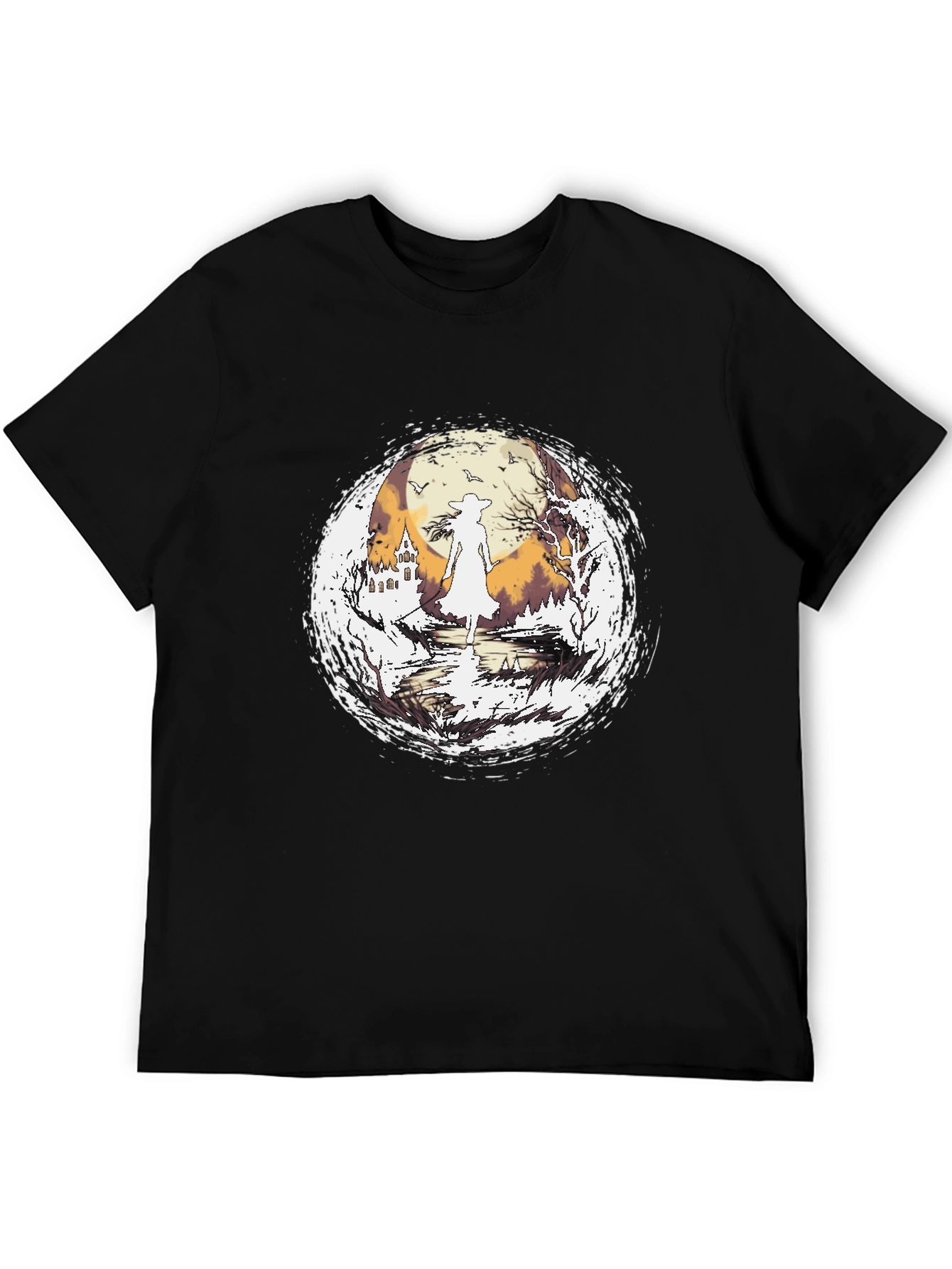 Witch Silhouette Halloween T-Shirt