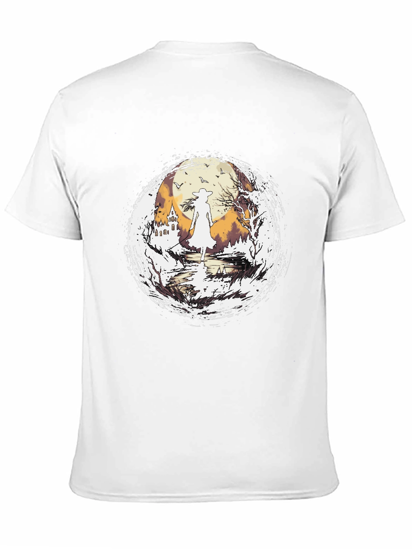 Witch Silhouette Halloween T-Shirt