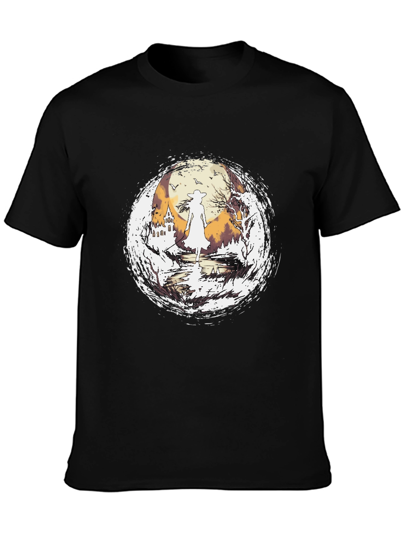 Witch Silhouette Halloween T-Shirt