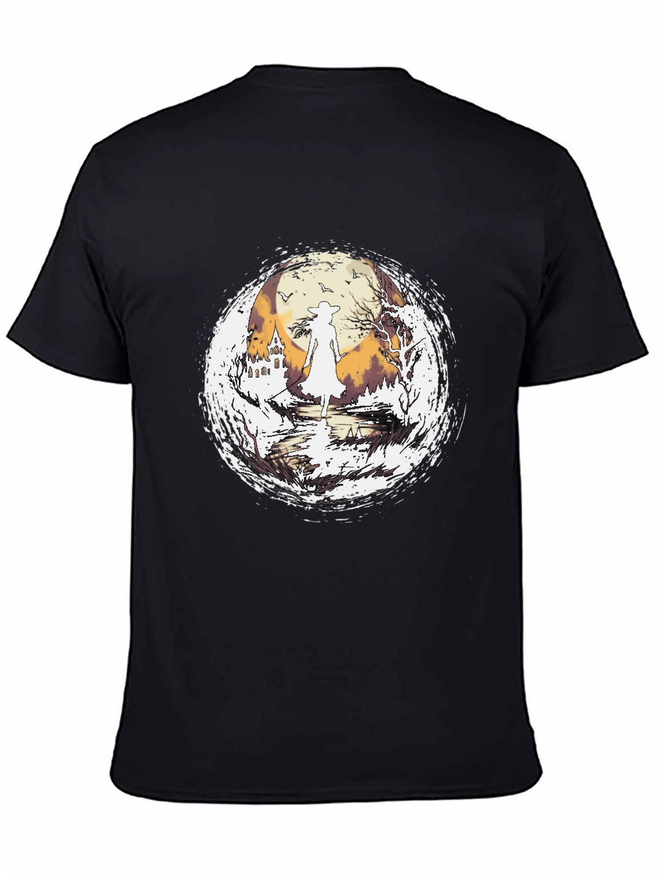 Witch Silhouette Halloween T-Shirt