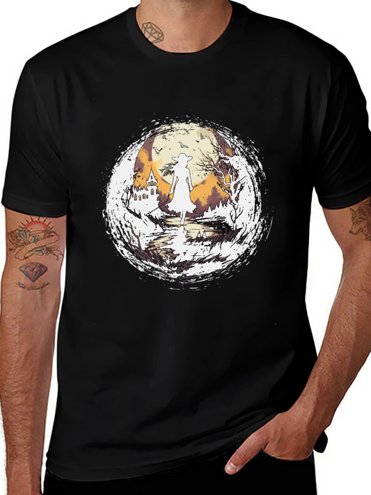 Witch Silhouette Halloween T-Shirt