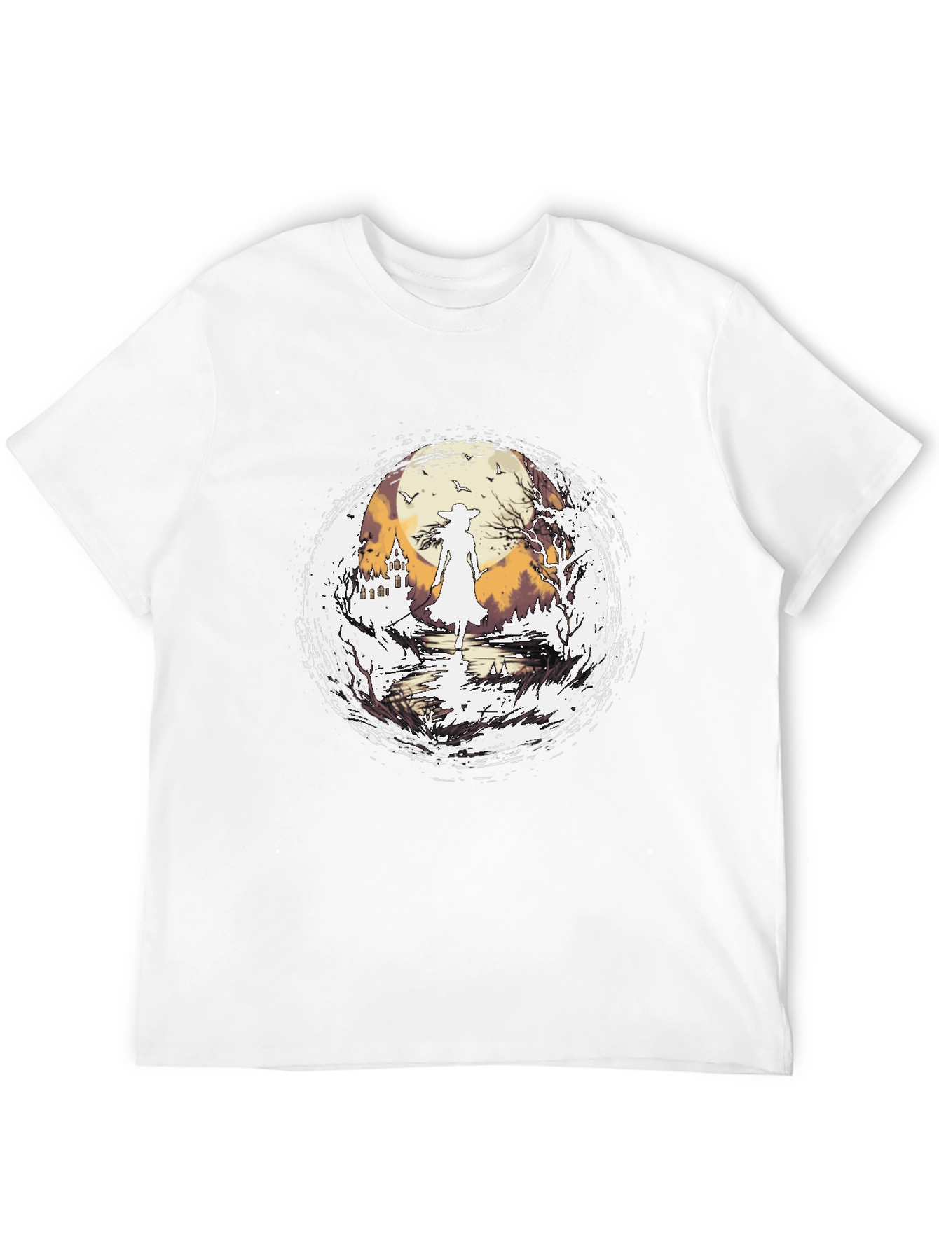 Witch Silhouette Halloween T-Shirt