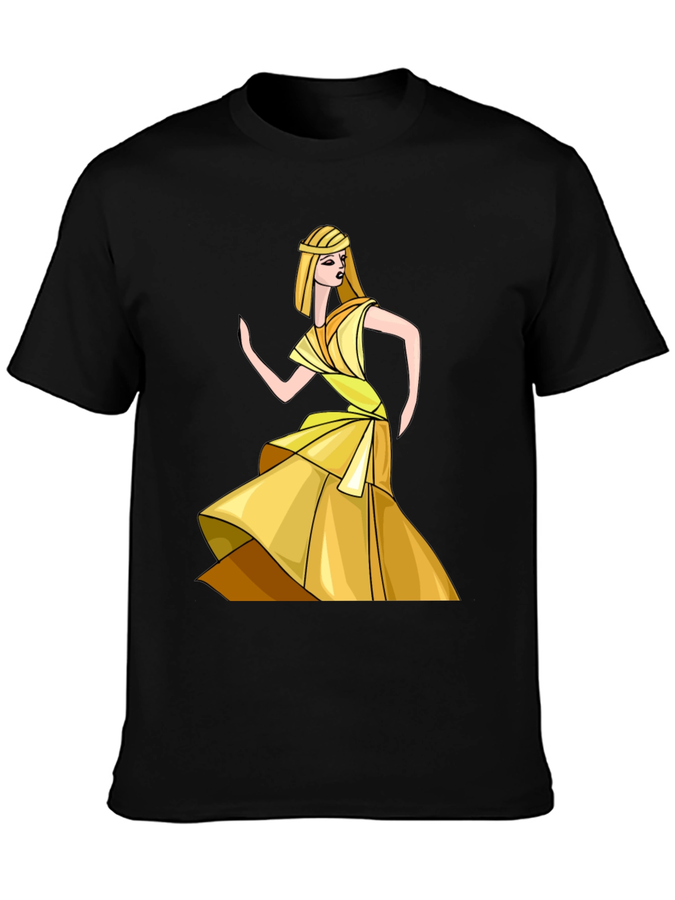 Egyptian Queen Graphic Tee - Stylish Black T-Shirt