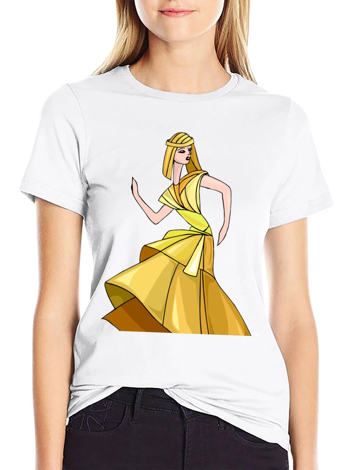 Egyptian Queen Graphic Tee - Stylish Black T-Shirt
