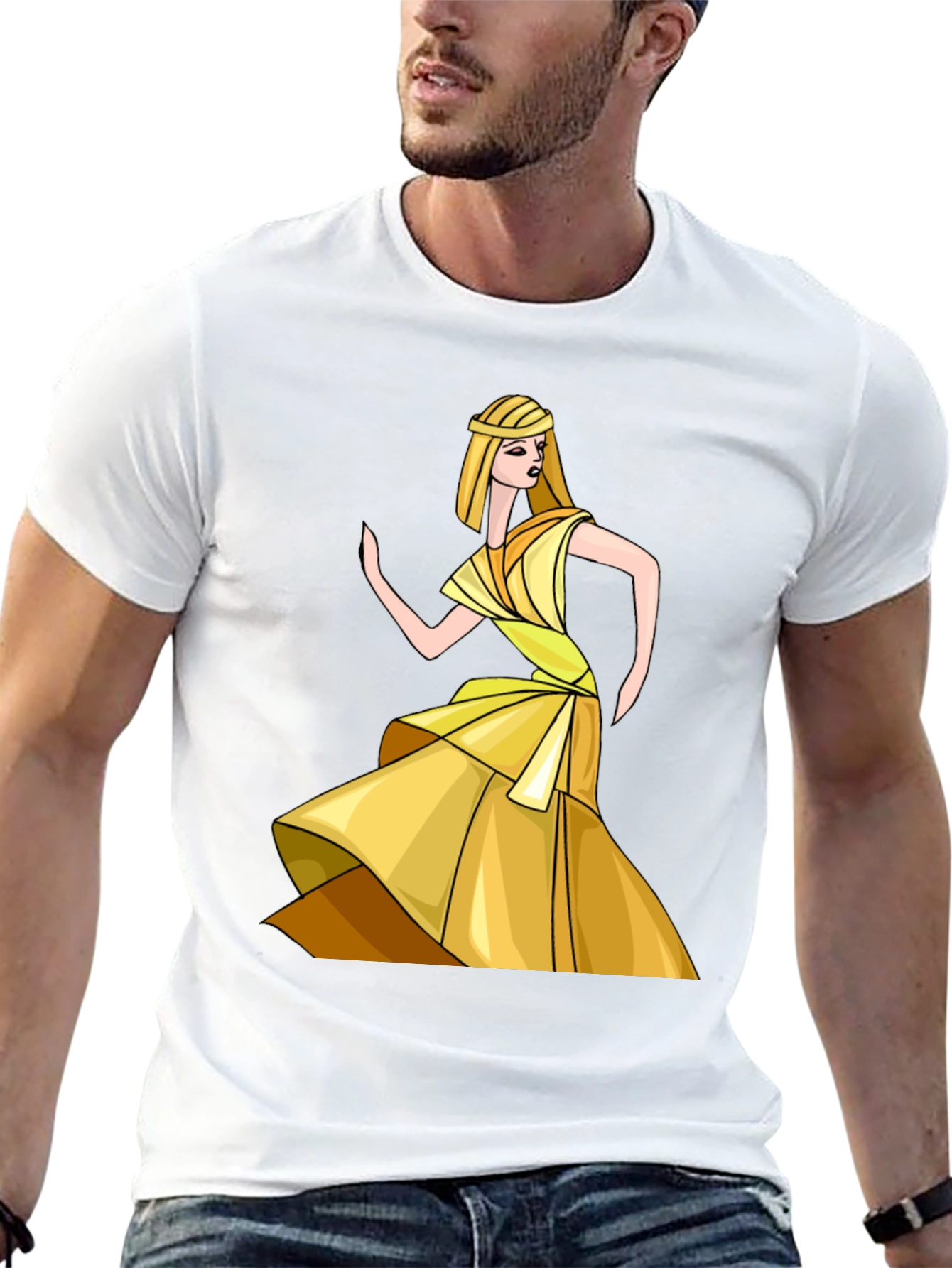 Egyptian Queen Graphic Tee - Stylish Black T-Shirt