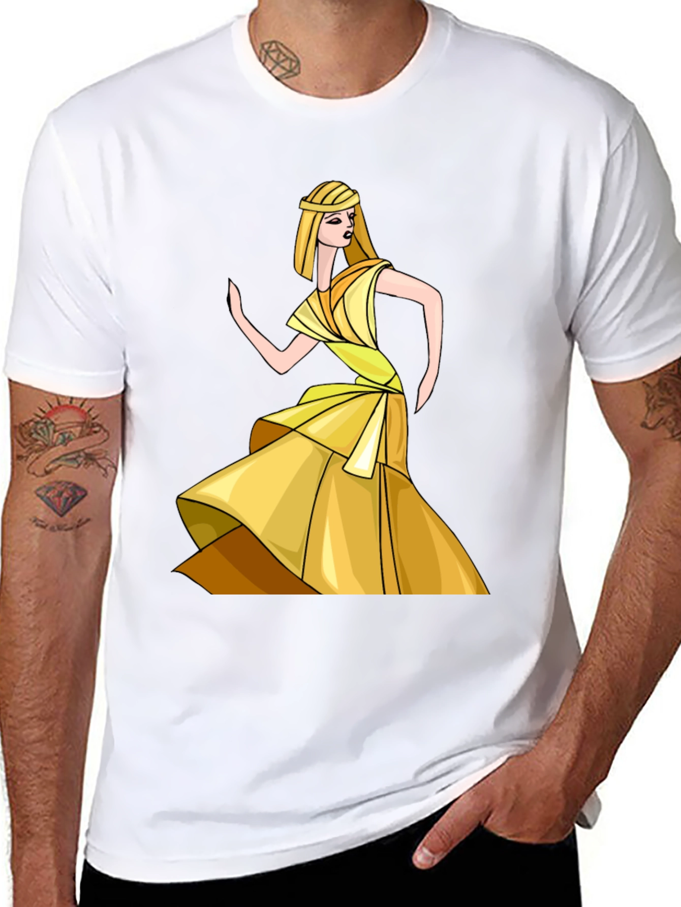 Egyptian Queen Graphic Tee - Stylish Black T-Shirt