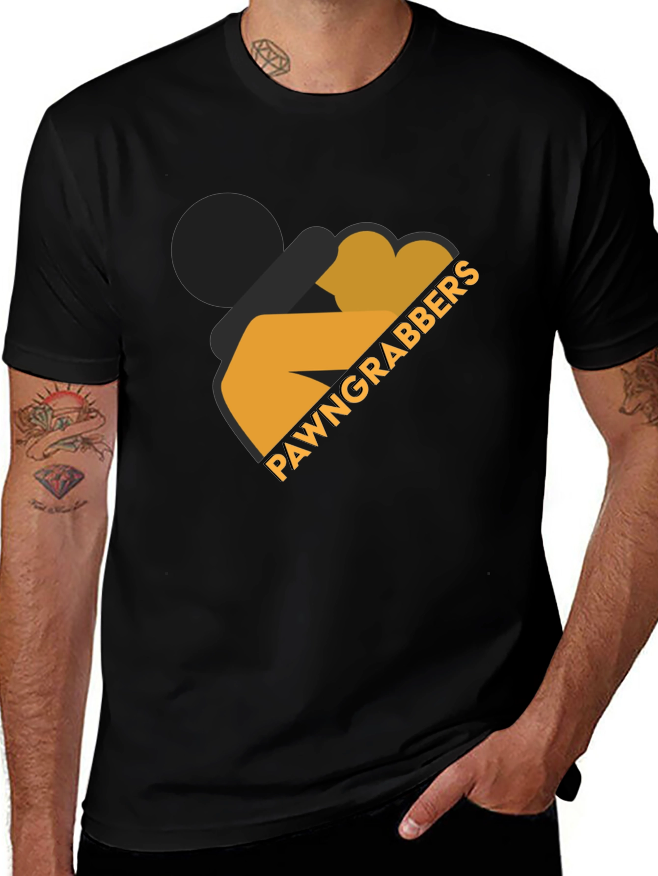 Pawn Grabbers T-Shirt - Black Graphic Tee