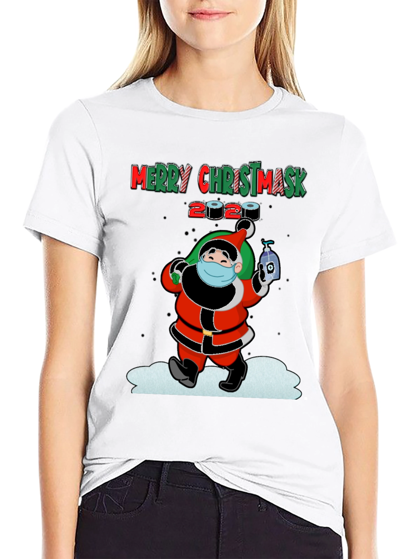 Merry Christmask 2020 Santa T-Shirt