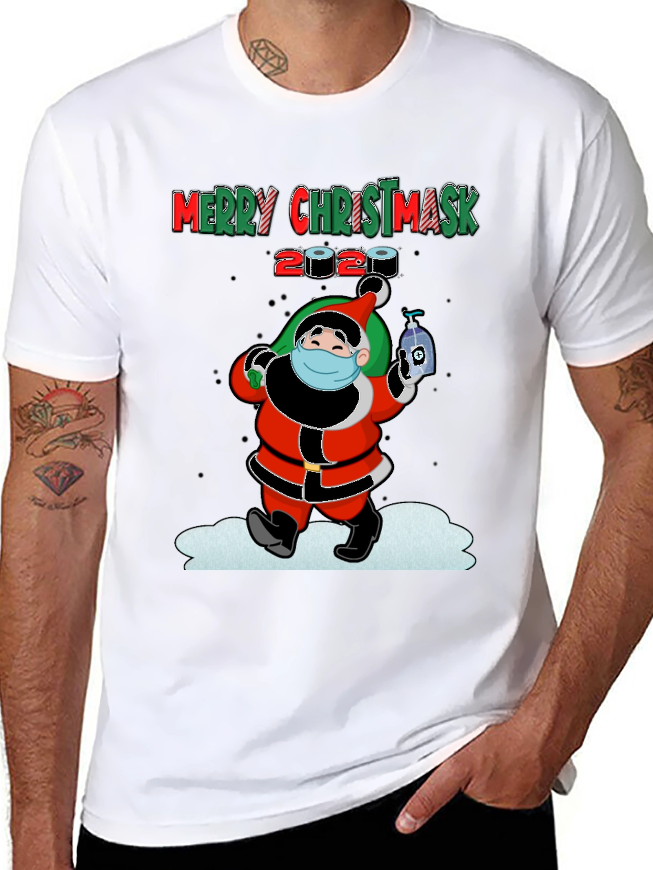 Merry Christmask 2020 Santa T-Shirt