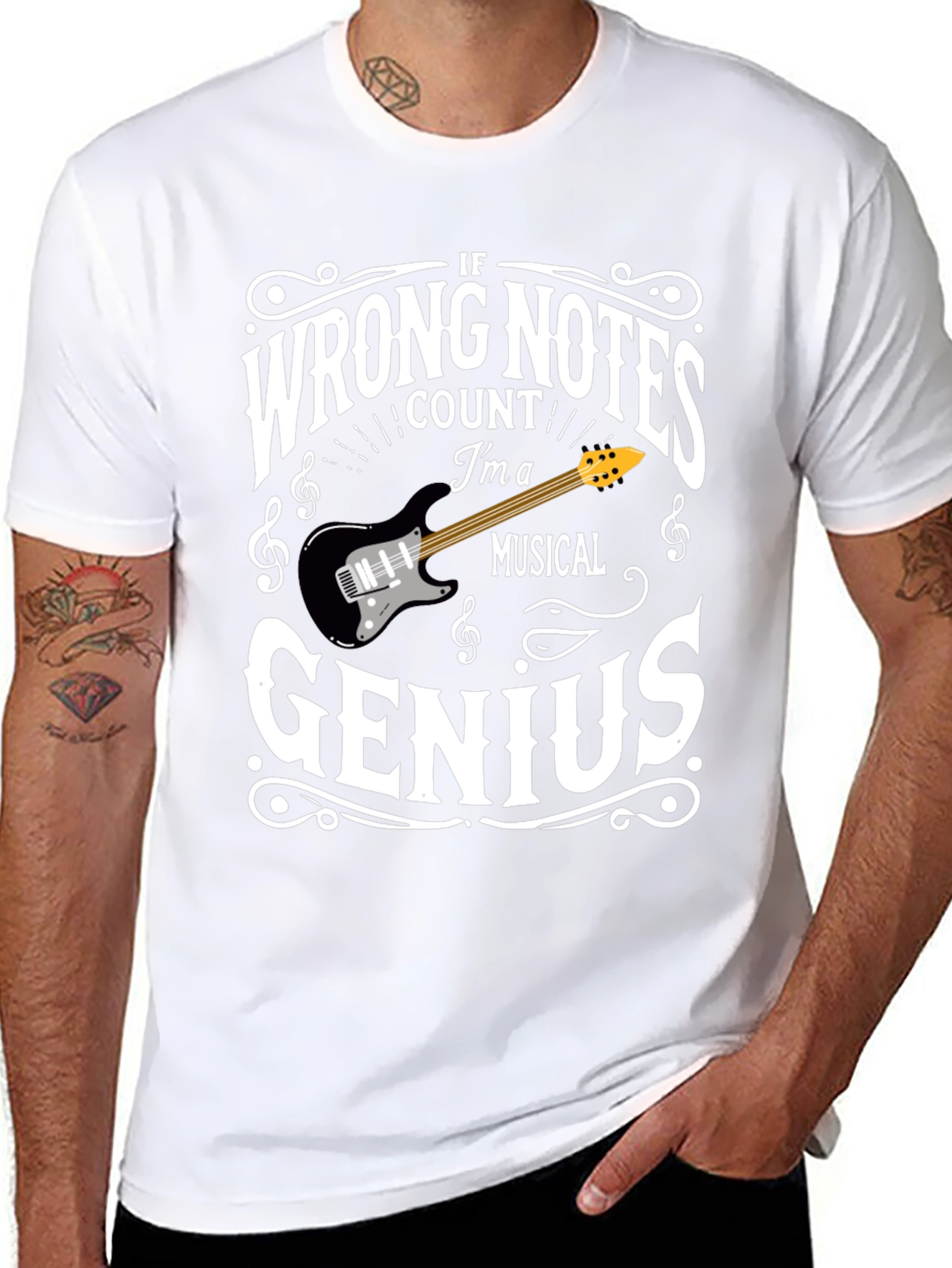 Musical Genius Graphic Tee - Funny Musician T-Shirt