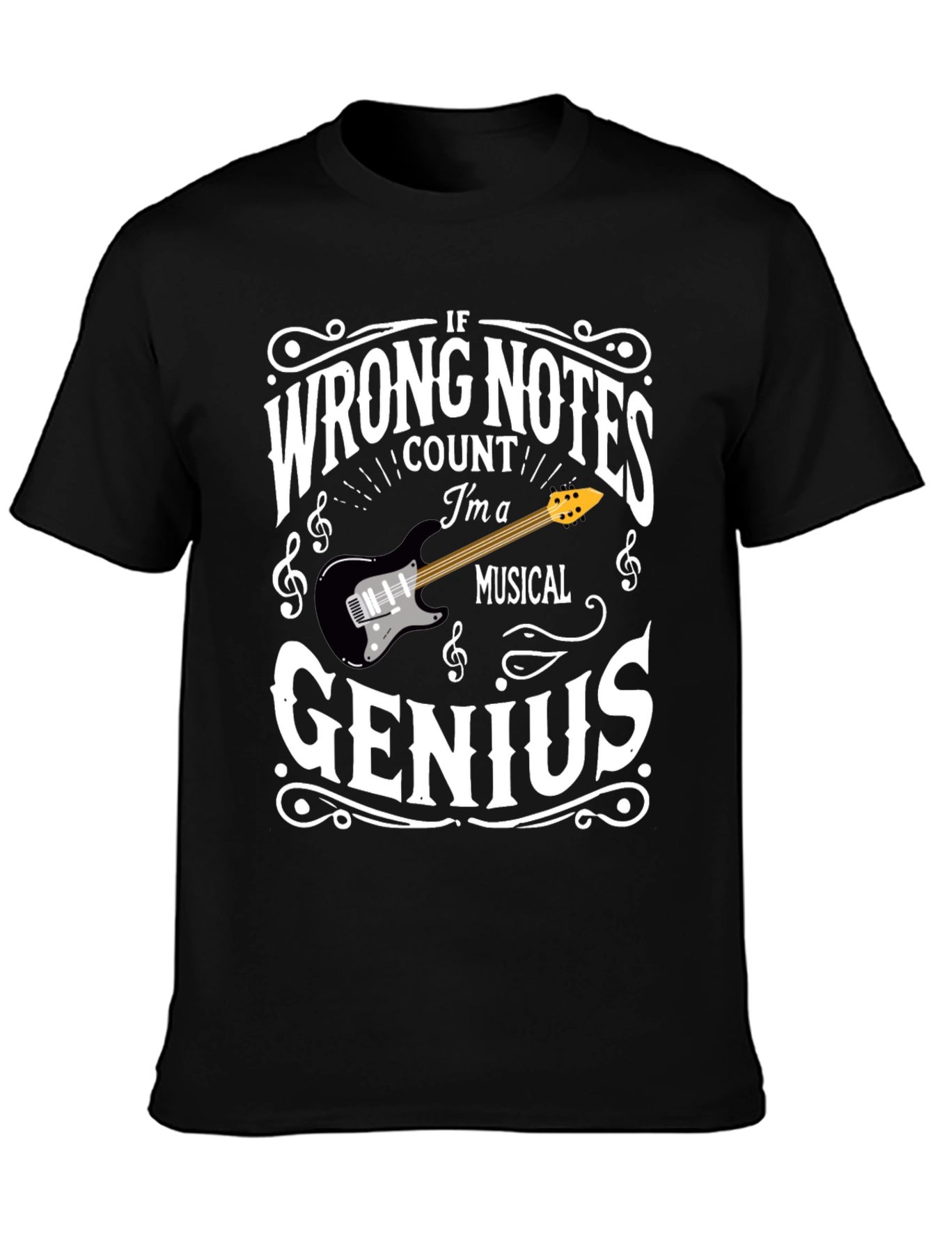 Musical Genius Graphic Tee - Funny Musician T-Shirt