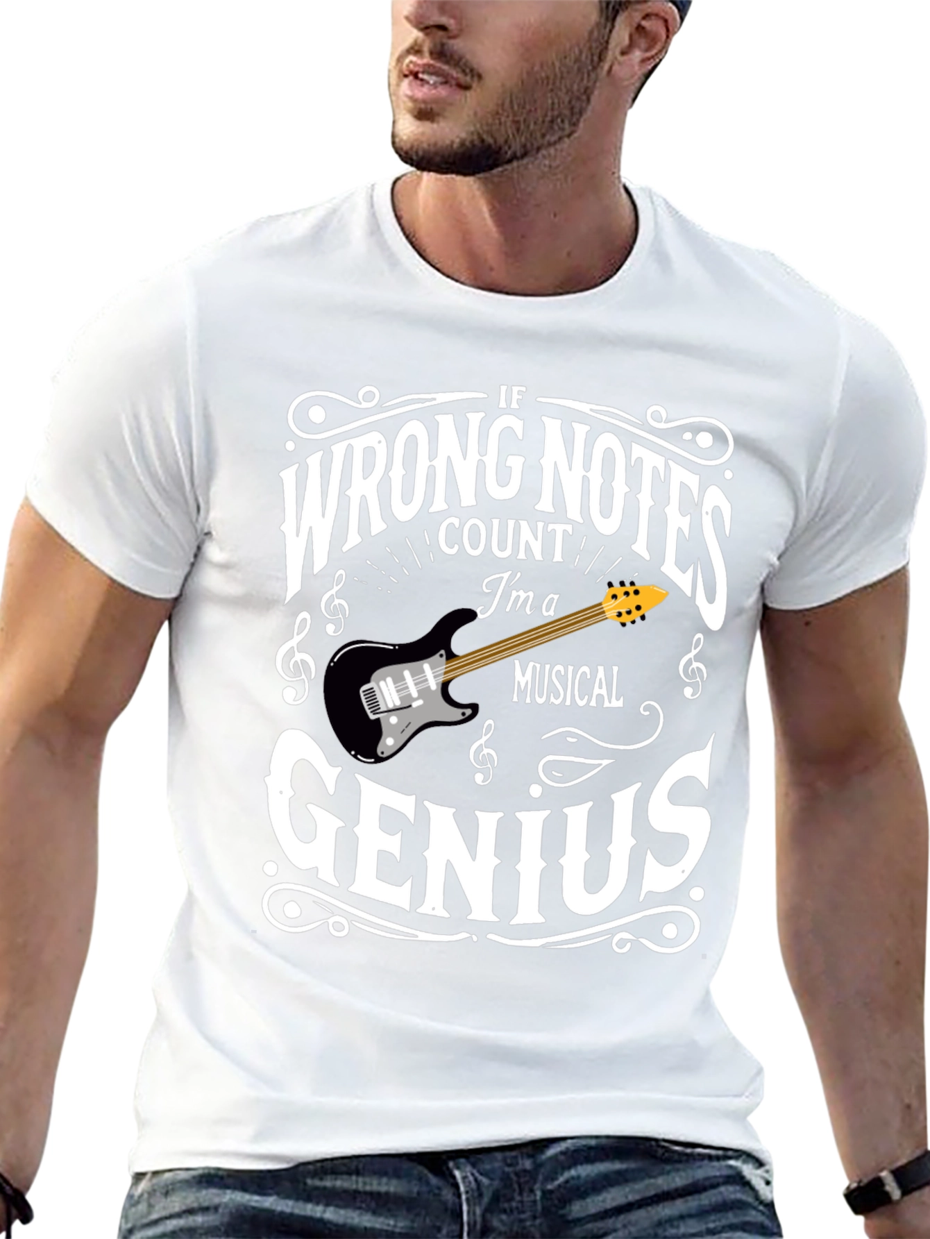 Musical Genius Graphic Tee - Funny Musician T-Shirt