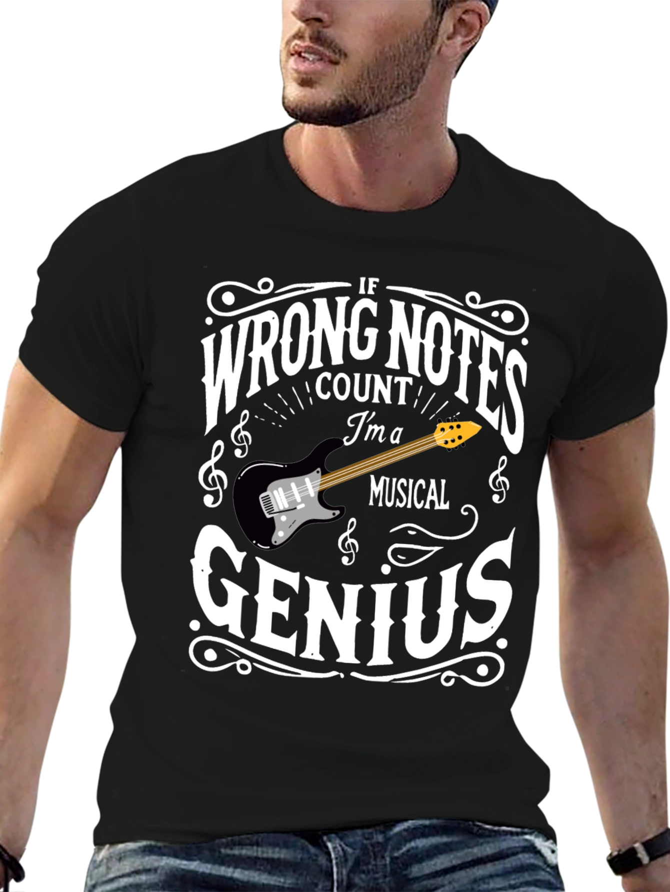Musical Genius Graphic Tee - Funny Musician T-Shirt