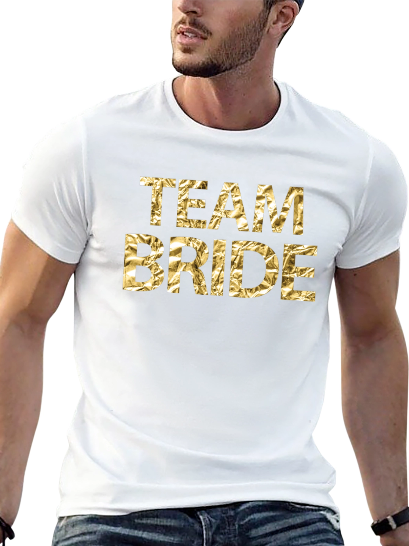 Team Bride Gold Foil T-Shirt