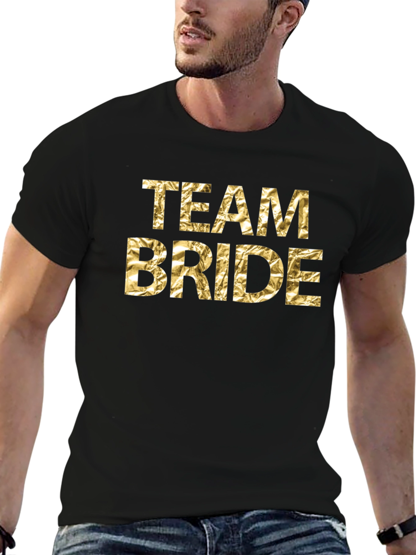 Team Bride Gold Foil T-Shirt