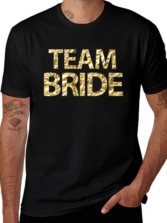 Team Bride Gold Foil T-Shirt
