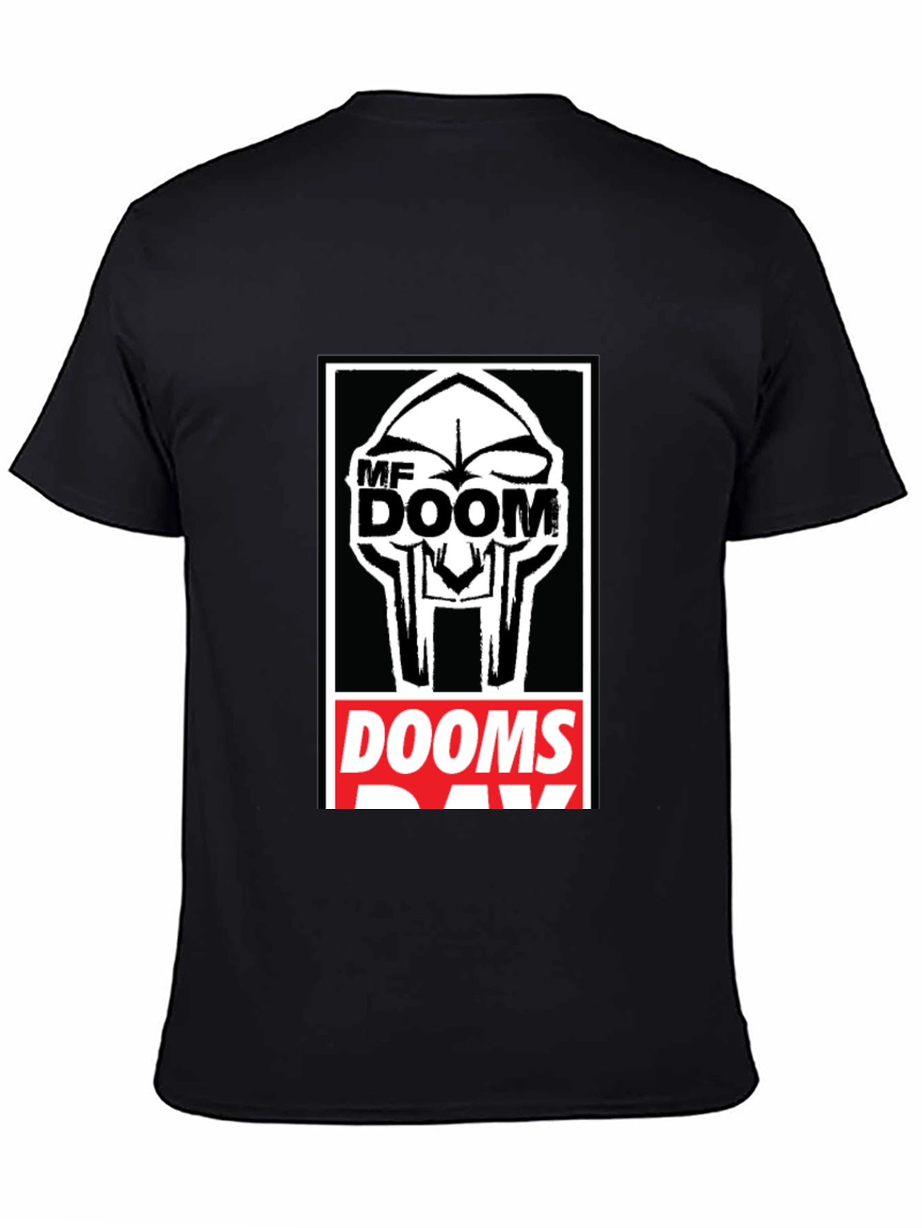 MF DOOM Graphic Print Black T-Shirt