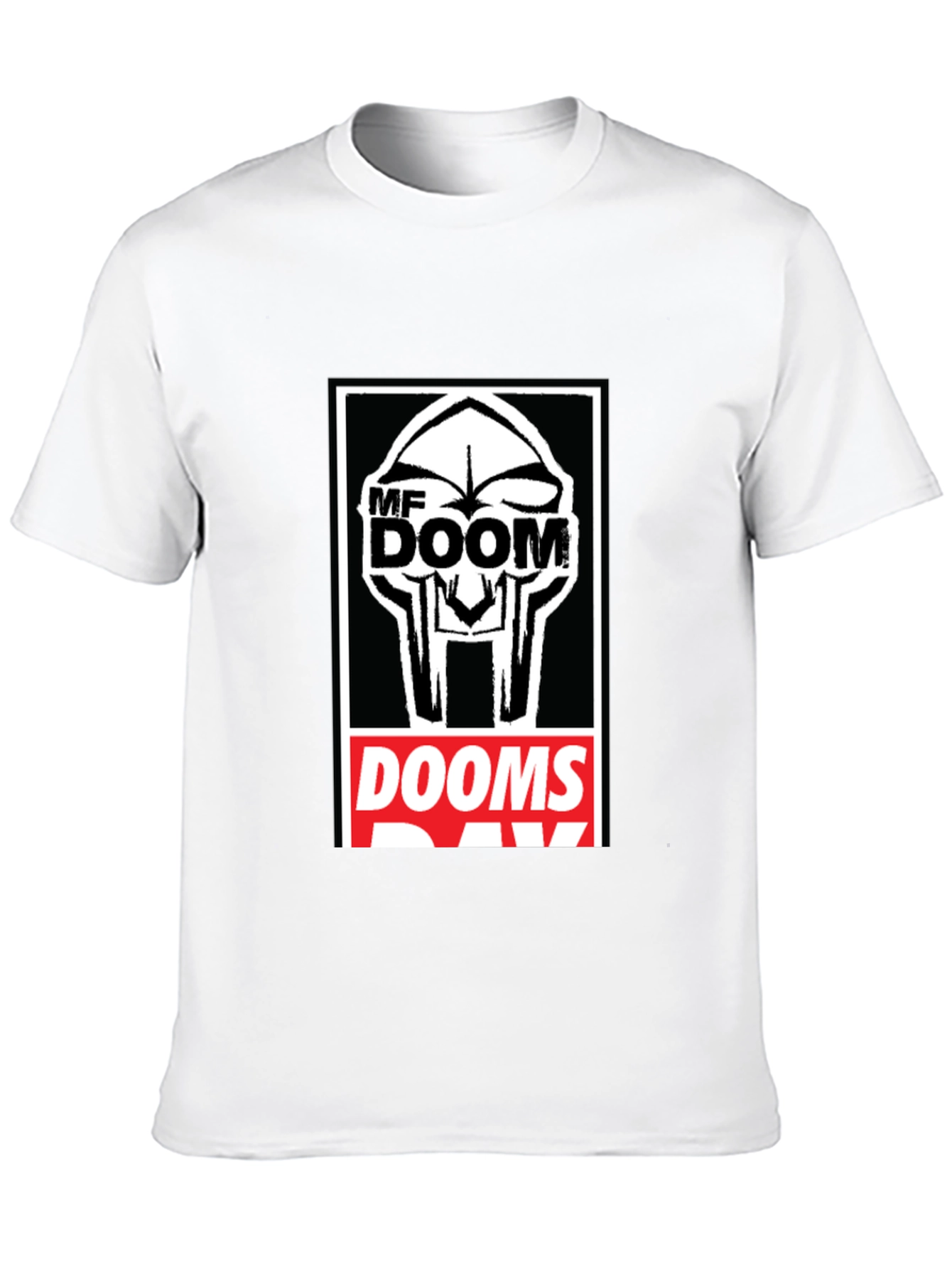 MF DOOM Graphic Print Black T-Shirt