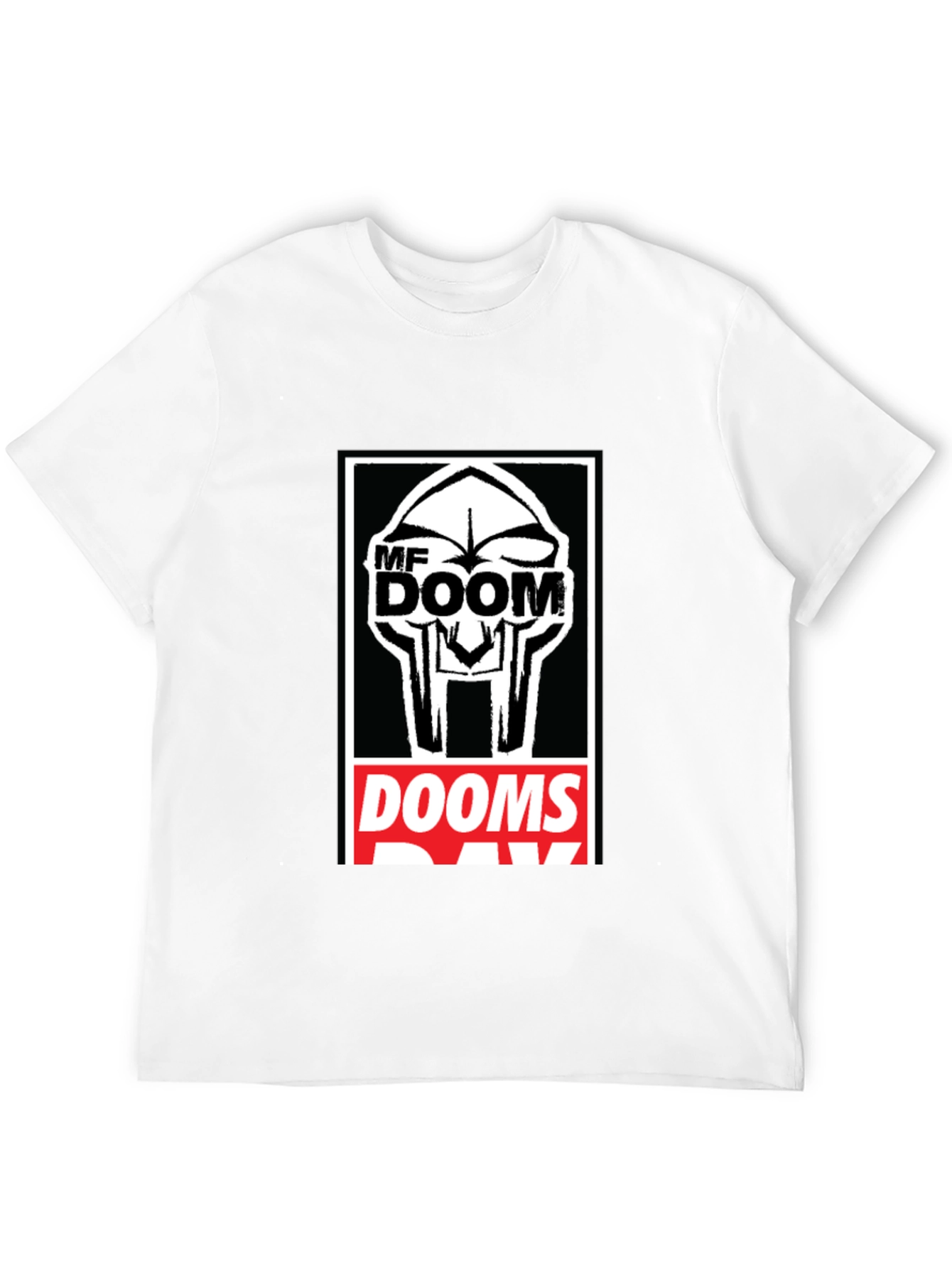 MF DOOM Graphic Print Black T-Shirt