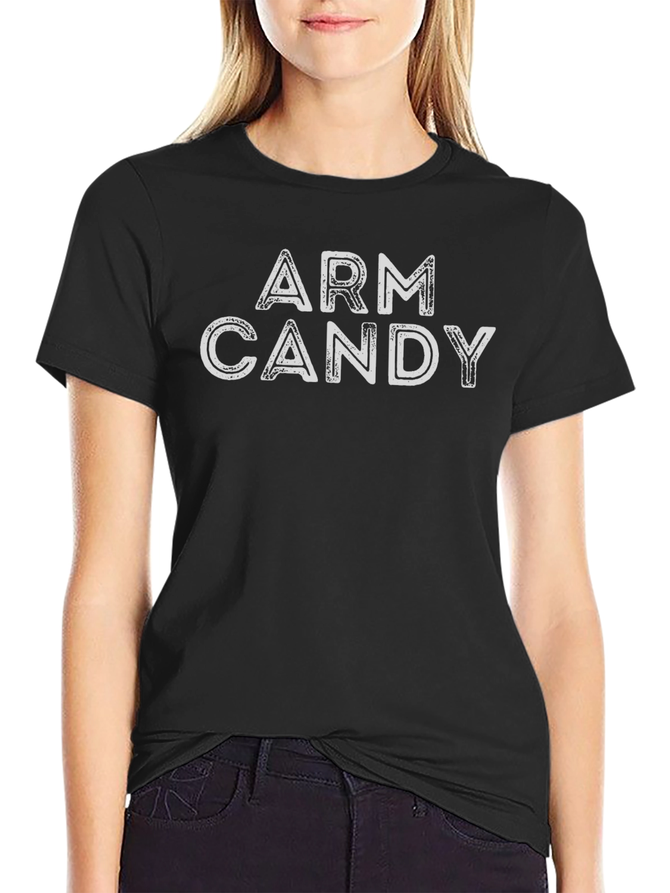 Arm Candy Graphic Tee - Stylish & Humorous