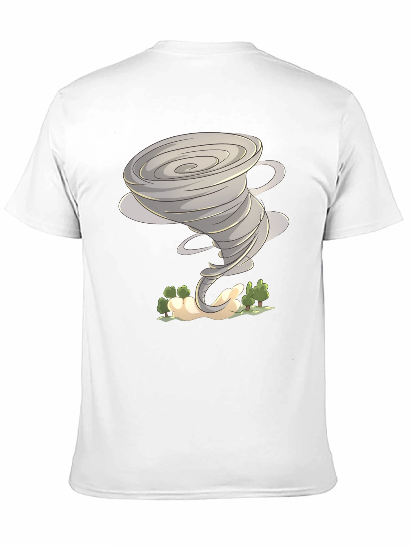 Tornado Graphic Tee - Black Cotton Shirt