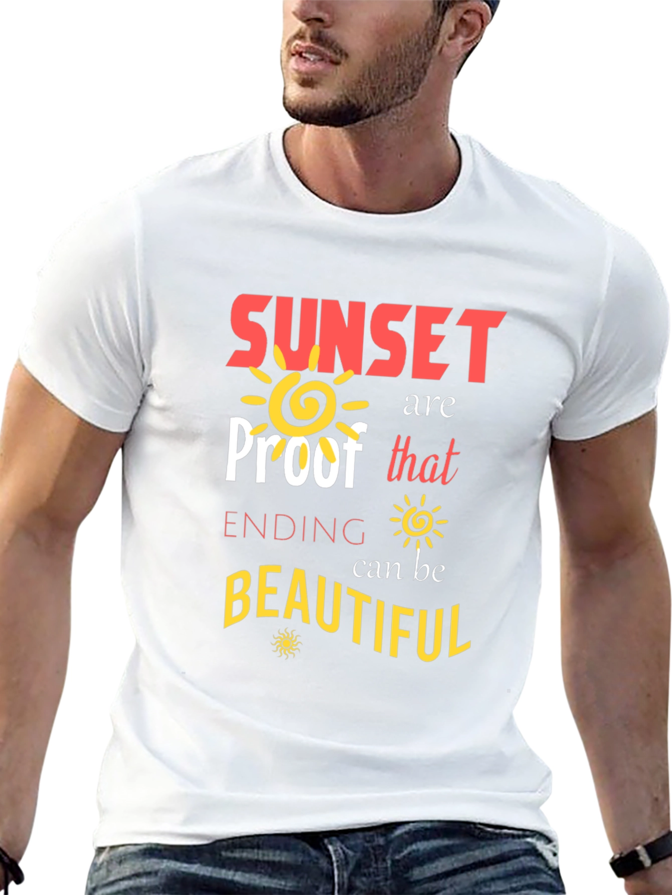 Sunset Proof Beautiful Ending Graphic Tee