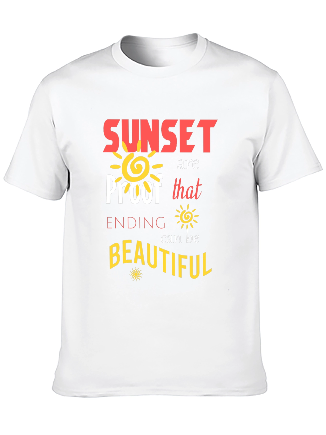 Sunset Proof Beautiful Ending Graphic Tee