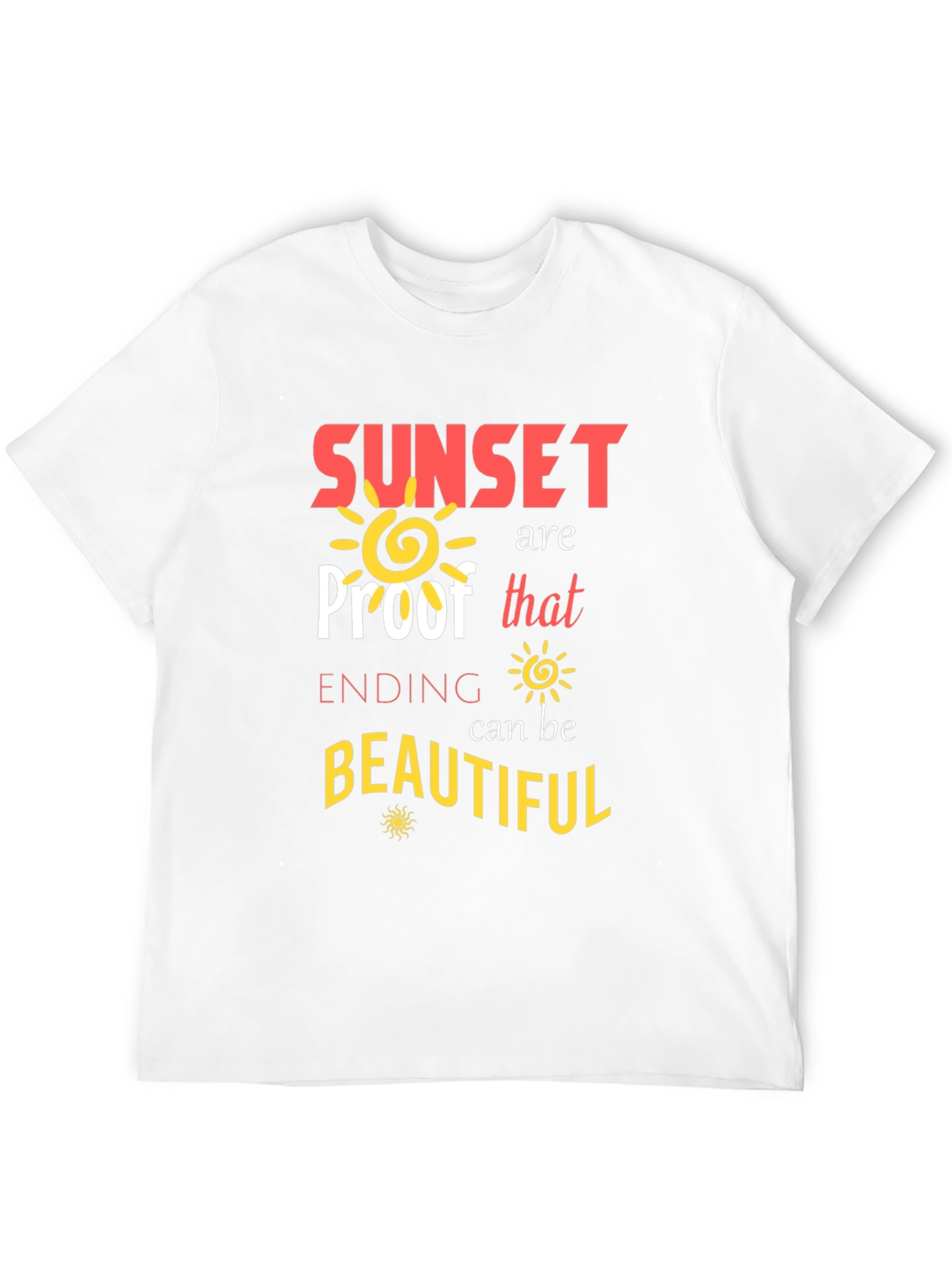 Sunset Proof Beautiful Ending Graphic Tee