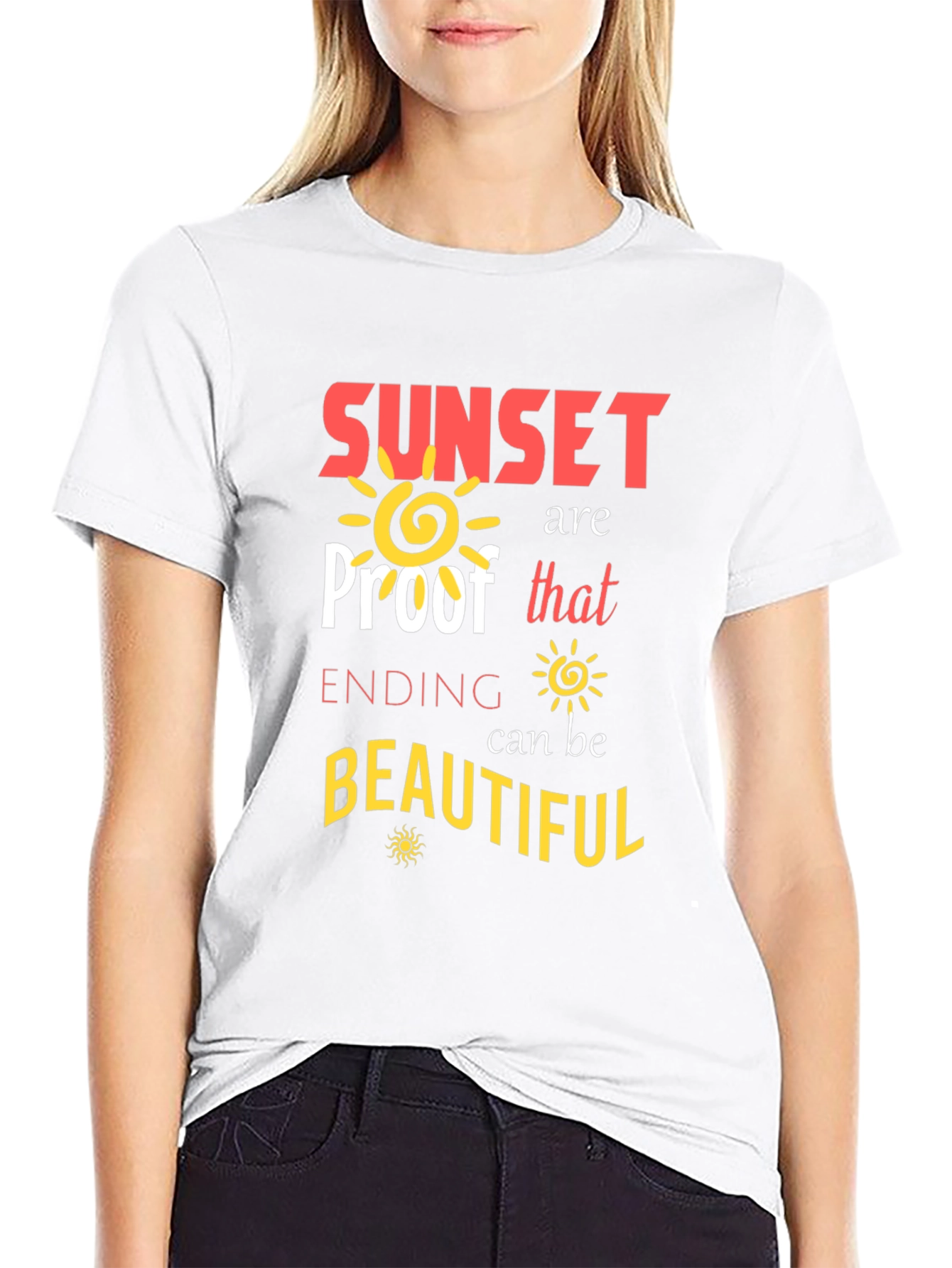 Sunset Proof Beautiful Ending Graphic Tee